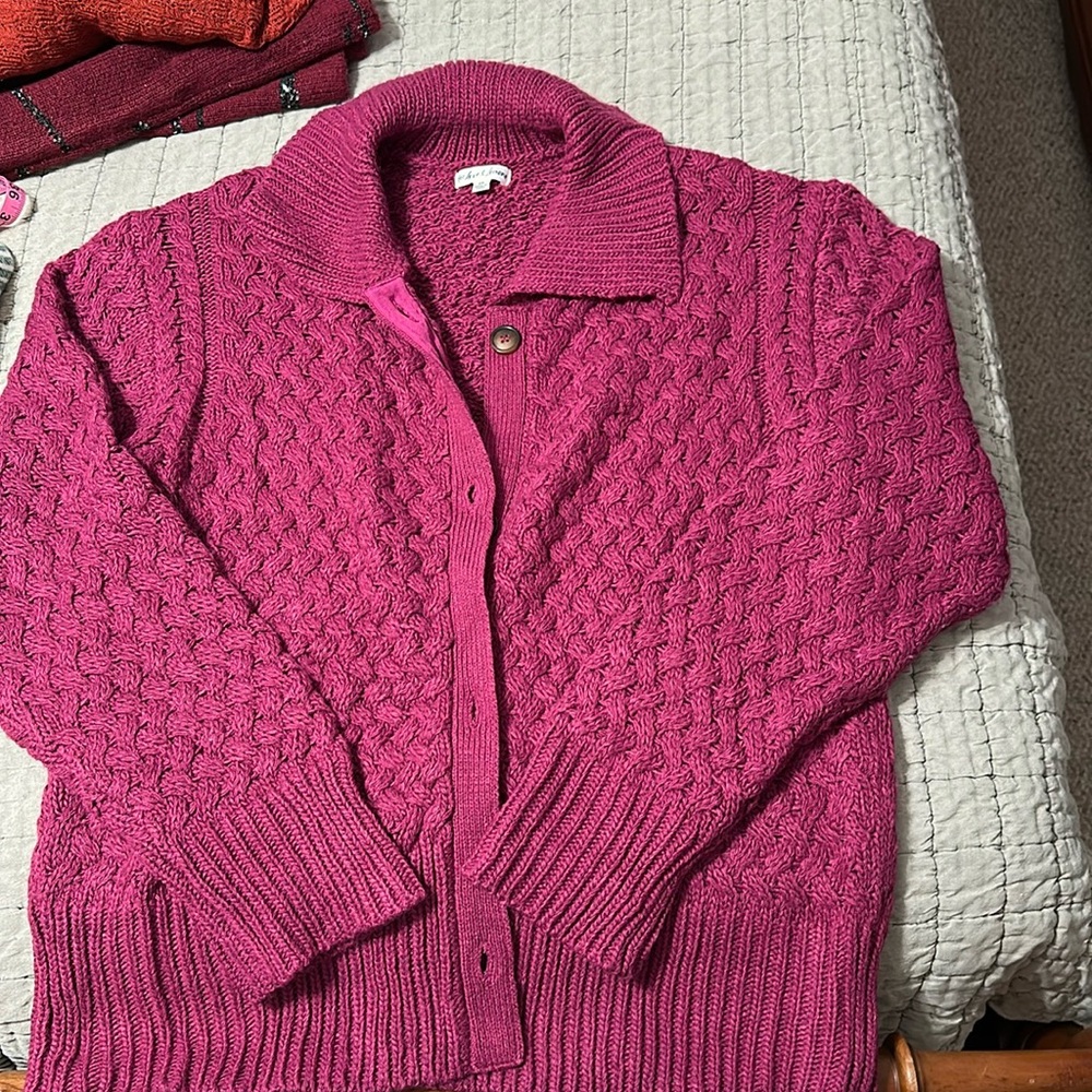 For Love & Lemons mulberry 2x cardigan sweater